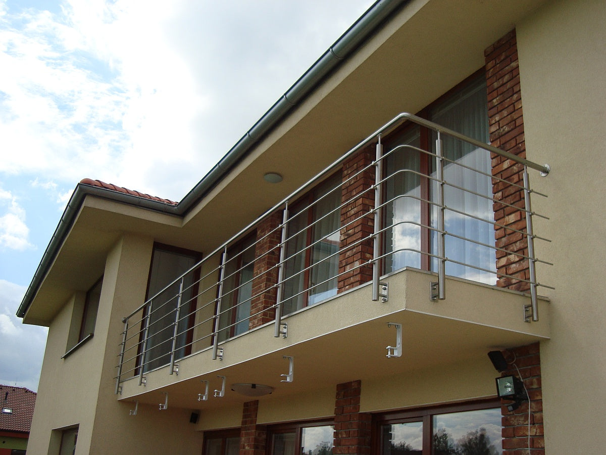 Stĺpik nerez, bočné kotvenie - rovné